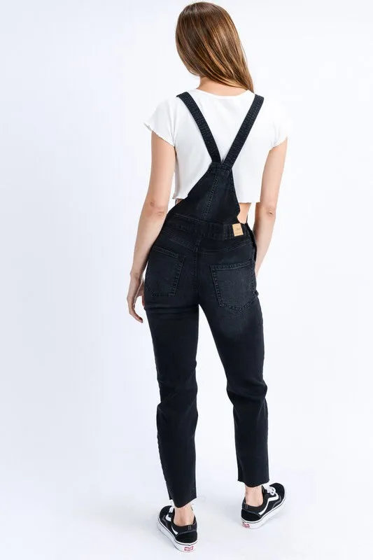 Victoria Skinny Denim Overalls