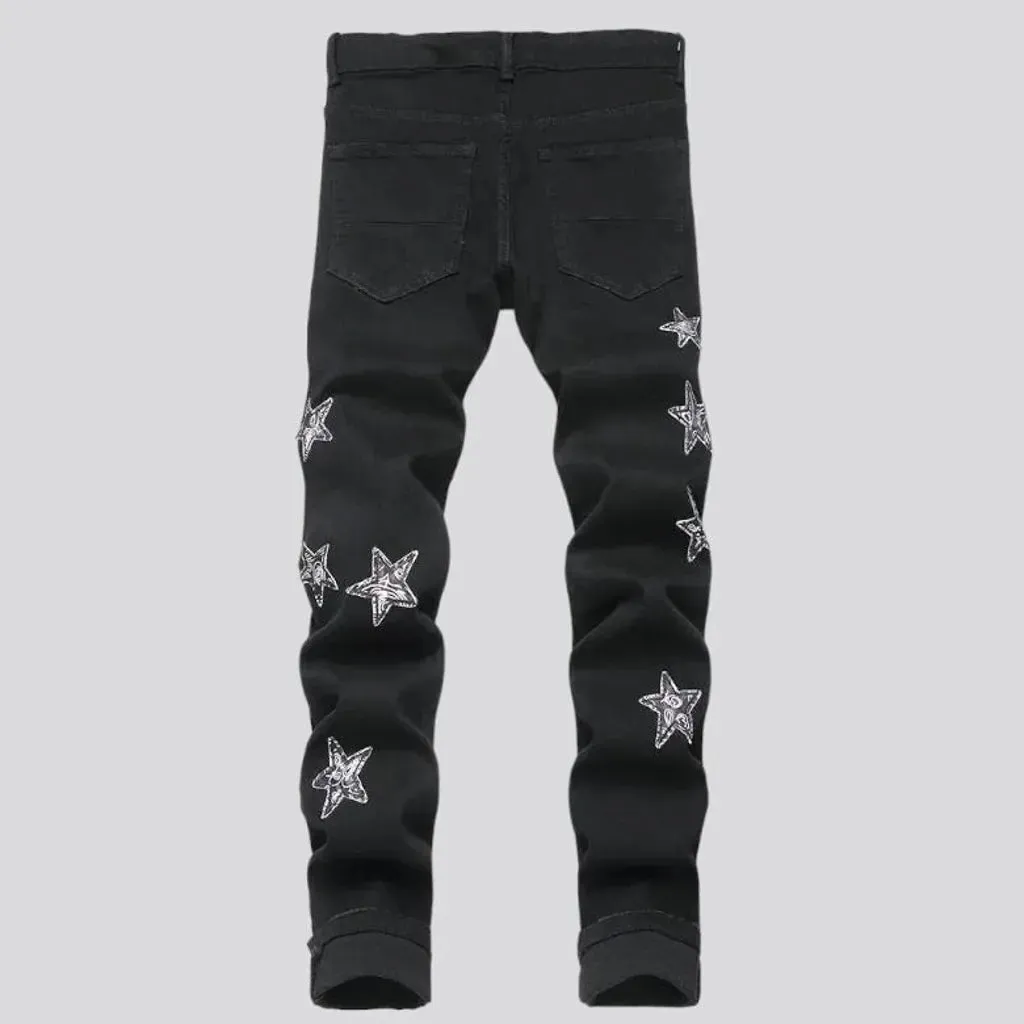 Y2k men's distressed jeans